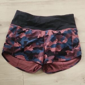 Women's Camouflage Shorts Lululemon Speed Up Hr 3.5"